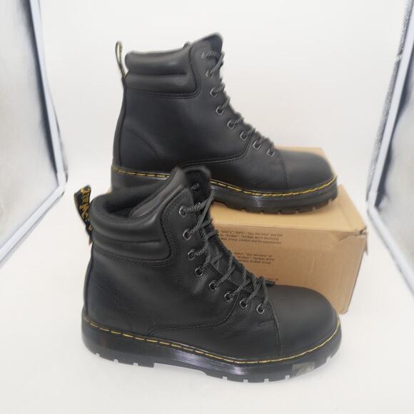 New Dr. Doc Martens Gilbreth Women's 11 Steel Toe Work Boots Black SR - Picture 6 of 10